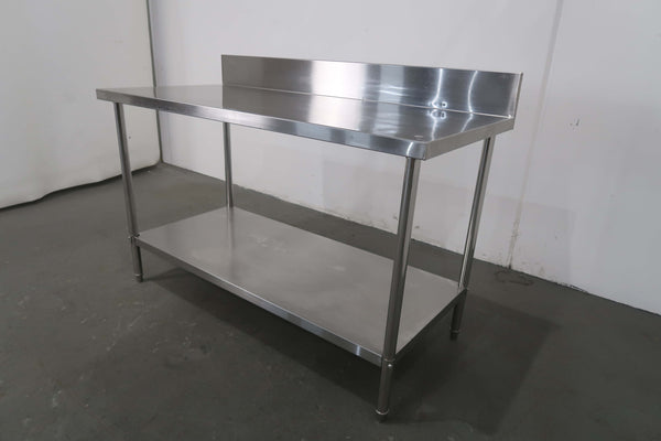 Stainless Steel Bench With Splashback (2)