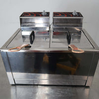 Woodson W.FRT80 Counter Twin Pan Fryer (2)