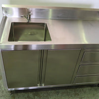 S/S BENCH W/ SINK 1500X700 (2)