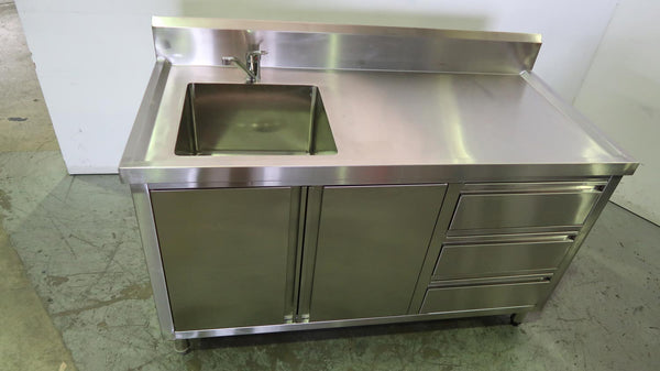 S/S BENCH W/ SINK 1500X700 (2)