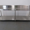 2400mm Stainless Steel Splashback Bench (2)