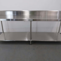 2400mm Stainless Steel Splashback Bench (2)