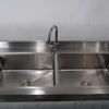 Vogue Double Sink Bench With Splashback (6)