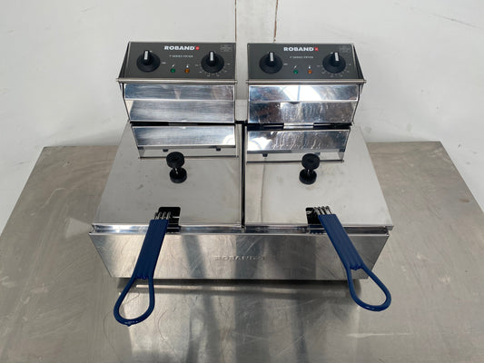 Roband F25 C/Top Double Pan Fryer (2)