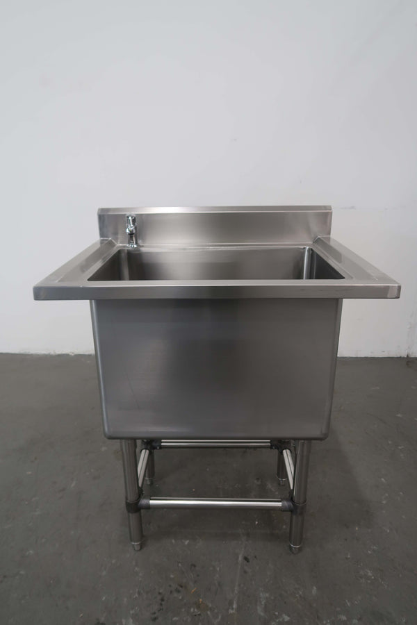 Stainless Steel Sink Bench With Splashba (3)