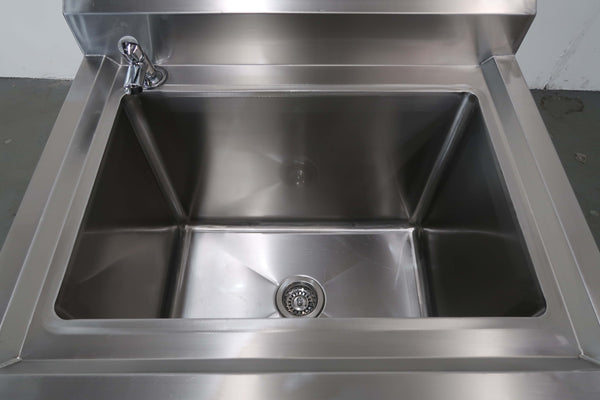 Stainless Steel Sink Bench With Splashba (5)