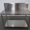 1200mm Stainless Steel Splashback Bench (3)