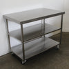 Stainless Steel Mobile Bench (2)
