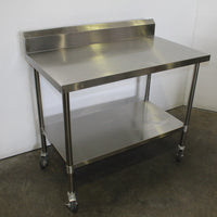 1200mm S/S Mobile Bench & Splashback (2)