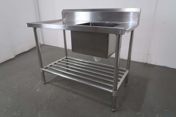 Stainless Steel Bench With Sink (2)