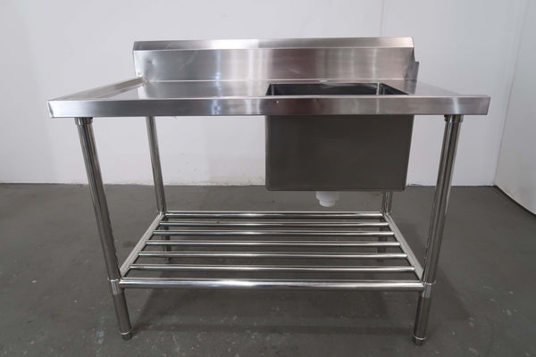 Stainless Steel Bench With Sink (3)
