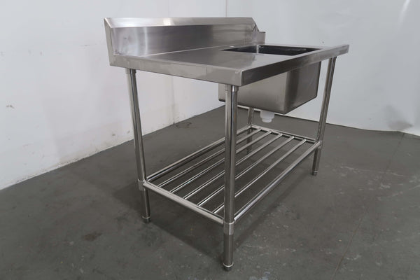 Stainless Steel Bench With Sink (4)