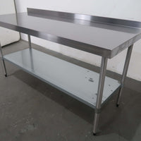 Vogue Stainless Steel Bench With Splashb (2)