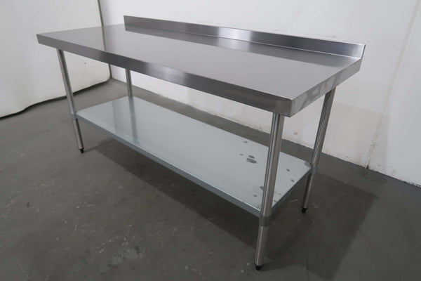 Vogue Stainless Steel Bench With Splashb (2)