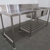 Stainless Steel Double Sink Bench (4)