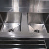 Stainless Steel Double Sink Bench (5)