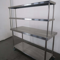 Stainless Steel Mobile Bench (2)