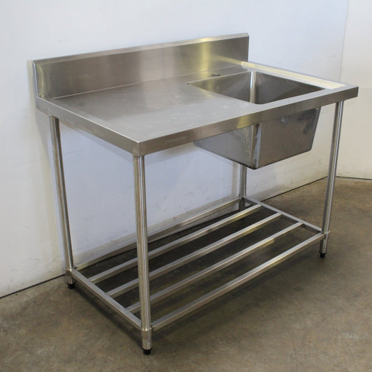 Stainless Steel Bench With Sink 1200x700 (2)