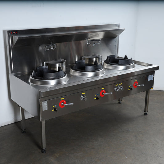 LKK LKK-3B  Waterless 3 Hole Wok Table (2)