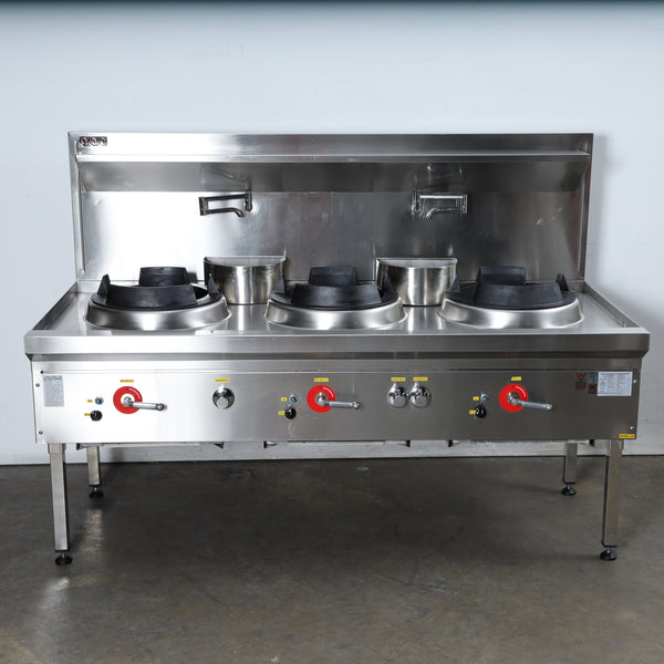 LKK LKK-3B  Waterless 3 Hole Wok Table (3)