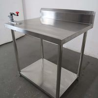 Stainless Steel Bench With Splashback (2)