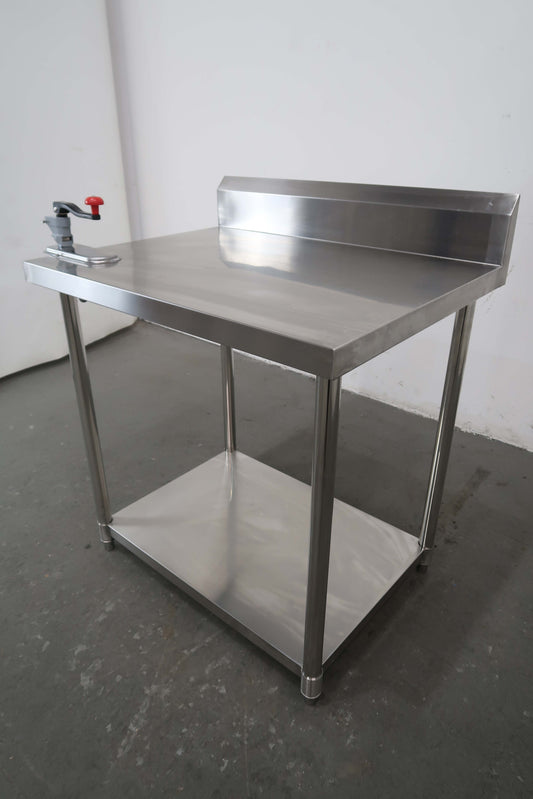 Stainless Steel Bench With Splashback (2)