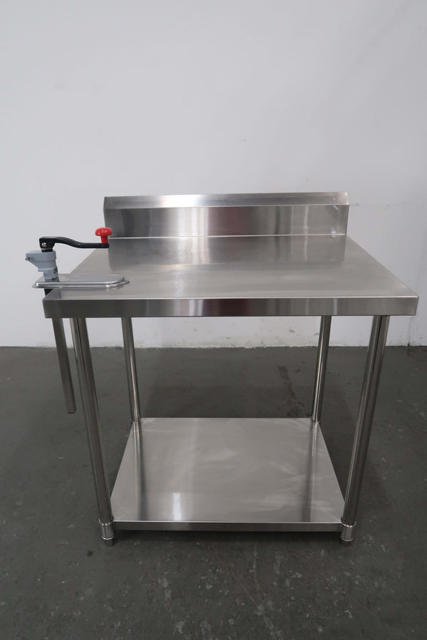Stainless Steel Bench With Splashback (3)