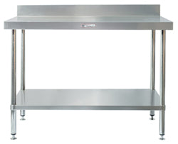 Simply Stainless 300 x 600 Infill Bench 100mm splash back