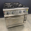 BARON 900 SER. 4 BURNER RANGE NAT GAS OVEN