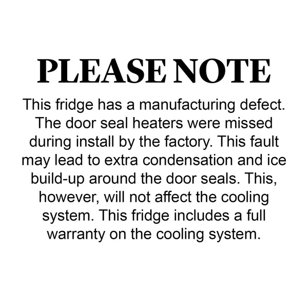 Polar G-Series 2 Door Upright Fridge White 1200L