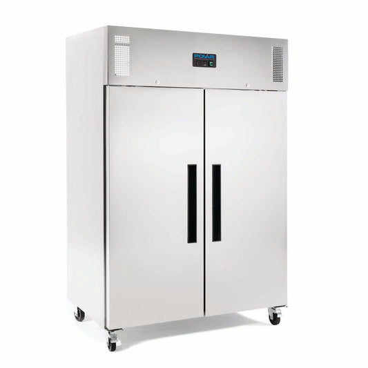 Polar G-Series 2 Door Upright Fridge Stainless Steel 1200L