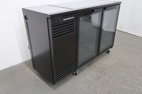 Skope Back Bar Fridge2 Glass Doors BB380X-2SW