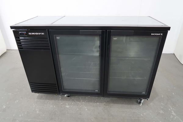 Skope Back Bar Fridge2 Glass Doors BB380X-2SW