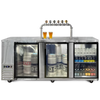 Kegs Off Tap KegMaster Super Deluxe Triple Door Kegerator - Under Counter Keg Fridge