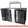 Kegs Off Tap KegMaster Super Deluxe Double Door Kegerator XL - Under Counter Keg Fridge