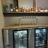 Kegs Off Tap KegMaster Super Deluxe Double Door Kegerator XL - Under Counter Keg Fridge