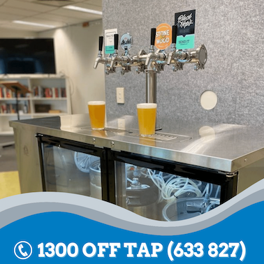 Kegs Off Tap KegMaster Super Deluxe Double Door Kegerator - Under Counter Keg Fridge