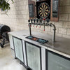 Kegs Off Tap KegMaster Super Deluxe Triple Door Kegerator - Under Counter Keg Fridge