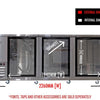 Kegs Off Tap KegMaster Super Deluxe Triple Door Kegerator - Under Counter Keg Fridge
