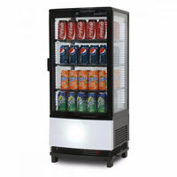 Chiller CT0080G4B C/top Blk LED 78L Flat GLS