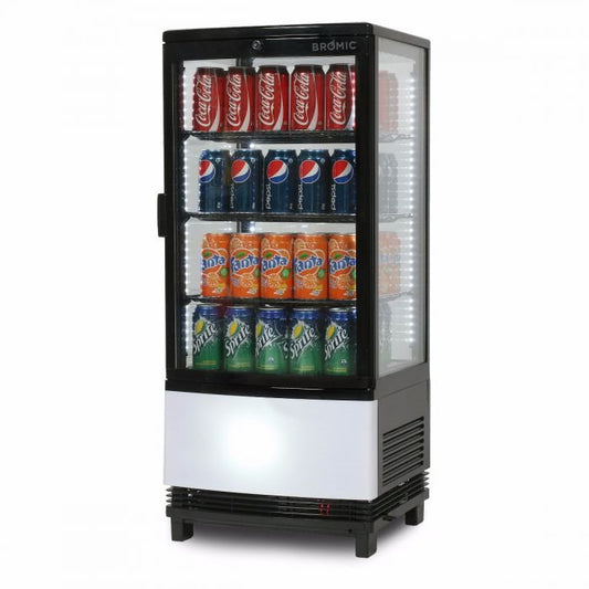 Chiller CT0080G4B C/top Blk LED 78L Flat GLS