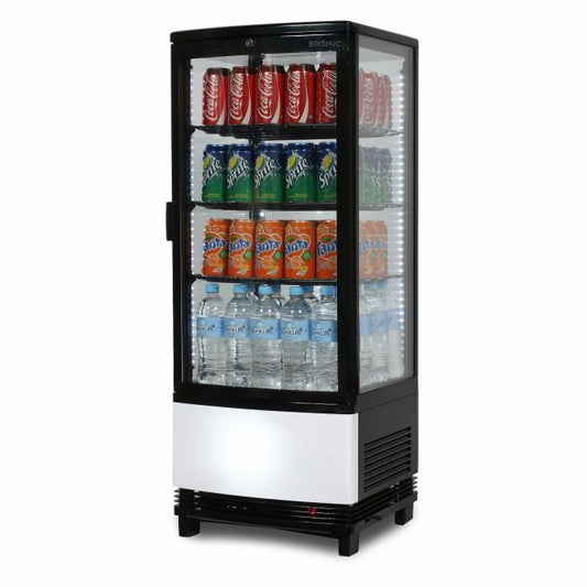 Chiller CT0100G4BC C/top Blk LED 100L Curved GLS