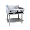 Luus CS-6P3C Professional Series 600mm Griddle 300mm Chargrill
