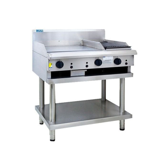 Luus CS-6P3C Professional Series 600mm Griddle 300mm Chargrill