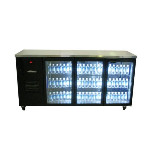 Williams Cameo Star 3 Door Black Underbench Fridge