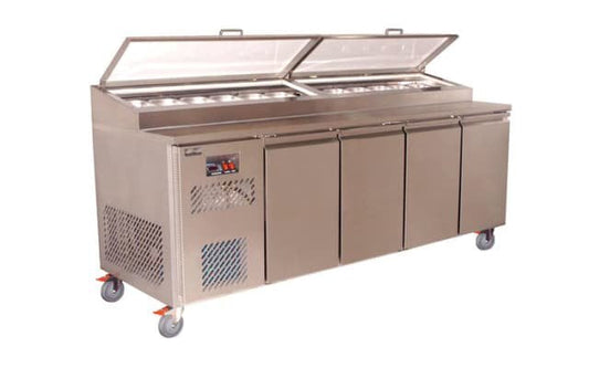 Koldtech 3 Door Pizza Prep with Night Lights