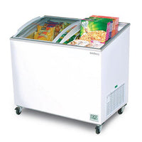 Freezer Chest CF0300ATCG 264L Curved GLS Top 3ft