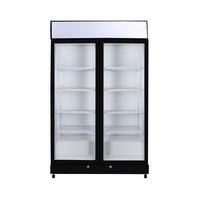 Chiller GM1000LBECO UP/R Black 2DR 960L