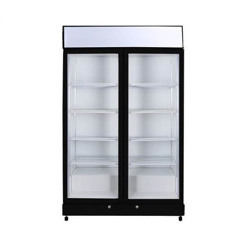 Chiller GM1000LBECO UP/R Black 2DR 960L