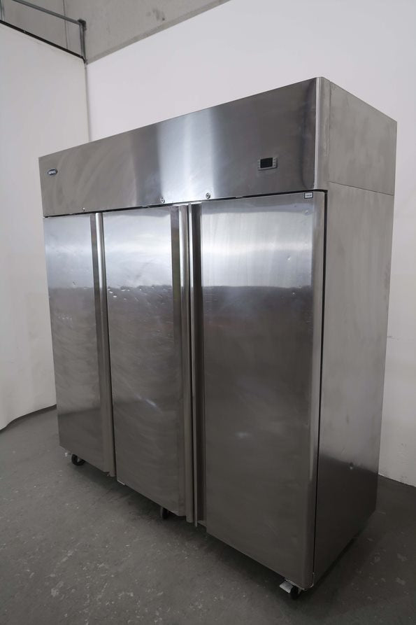 Quipwell TSC15 3 Solid Door Upright Freezer